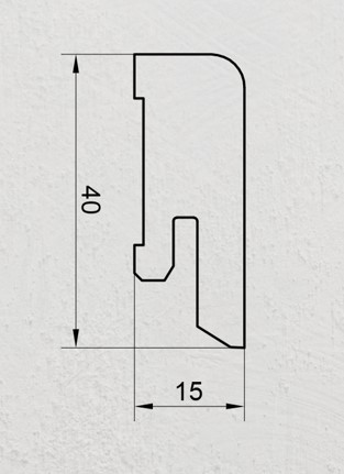 LD 16X40 CUBICA (6186) Teak světlý FL Lak