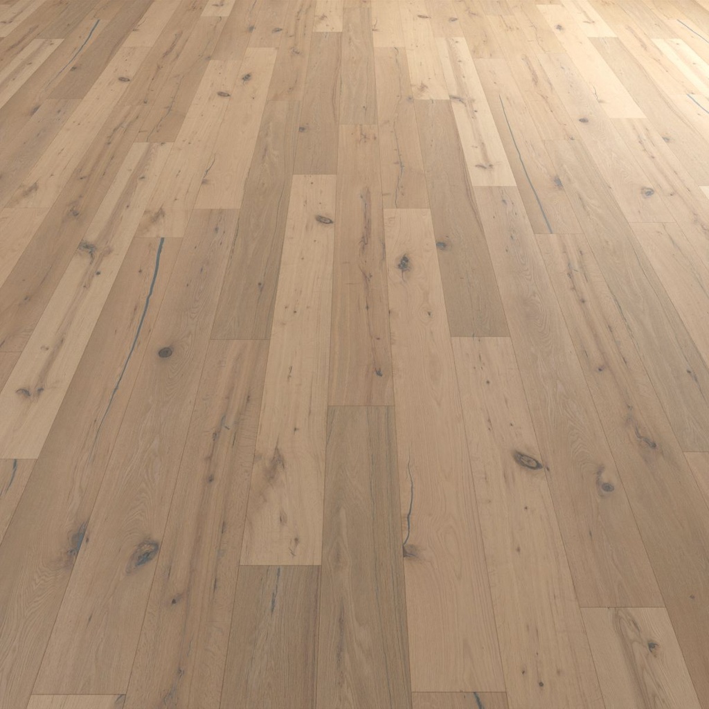 FT FLOOR!T kolekce SUPER RUSTIK - Dub rustikální, bílý oxidativní olej, kartáč 14/3 x 190 x 1.900mm