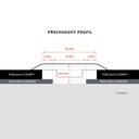 FL Přechodové profily Floorify  Blush / Buri