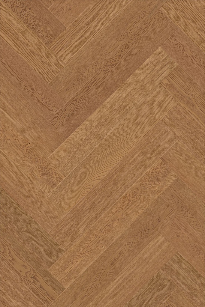 Vzorek SW Amber Oak NO CORK Brushed Pore 4v Matt, Herringbone 10x135x810mm