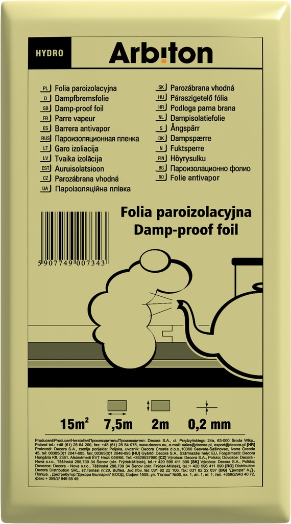 Arbiton Parozábrana PEHD 0,2mm
